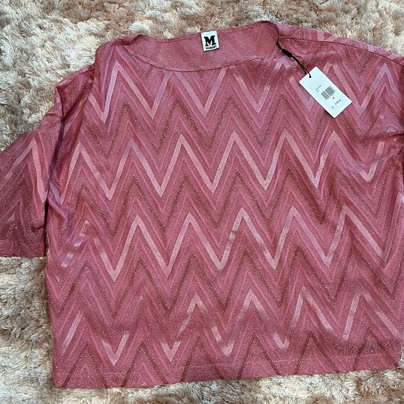M by Missoni Tops - Missoni Ladies M Zig Zag Pattern Pink